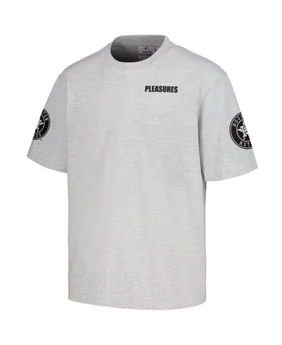 Shop Pleasures Men's  Gray Houston Astros Team T-shirt