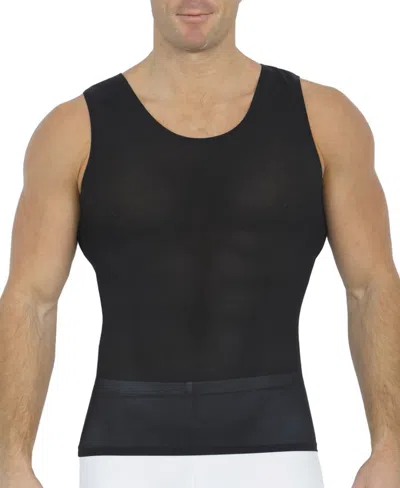 Shop Instaslim Men's Power Mesh Compression Muscle Tank Top In Black