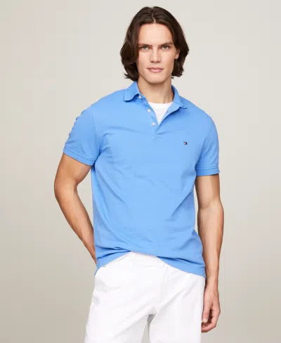 Shop Tommy Hilfiger Men's 1985 Slim Fit Polo Shirt In Anchor Blue