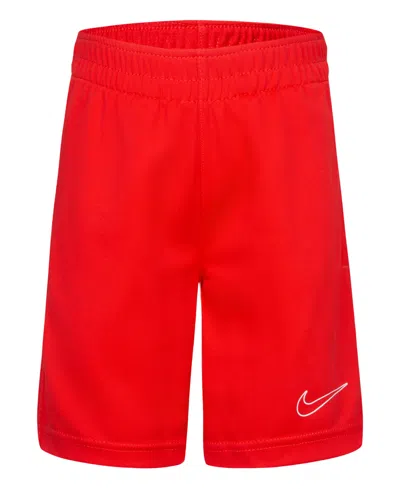 Shop Nike Little Boys Dri-fit Academy Shorts In University Red