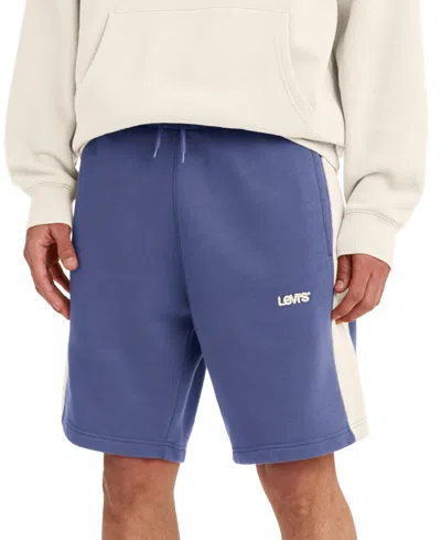 Shop Levi's Men's Relaxed-fit Logo Stripe Shorts In Sea Daze C
