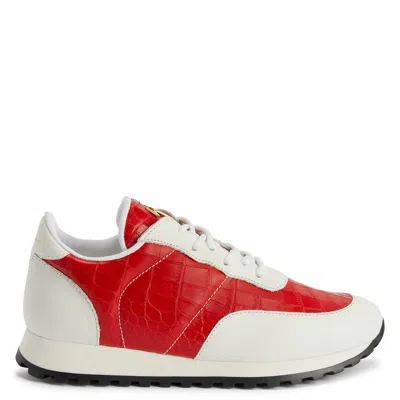 Shop Giuseppe Zanotti Jimi Running In Red