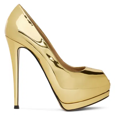 Giuseppe Zanotti Sharon 130mm Peep-toe Pumps In Gold