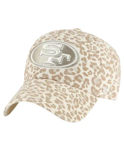 Shop 47 Brand Women's ' Natural San Francisco 49ers Panthera Clean Up Adjustable Hat