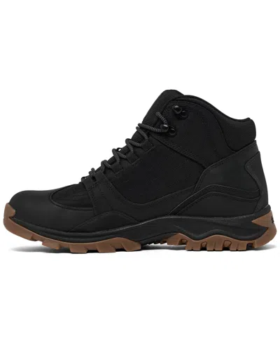 Shop Timberland Men's Mt. Maddsen Mid Waterproof Hiking Boots From Finish Line In Black Full Grain