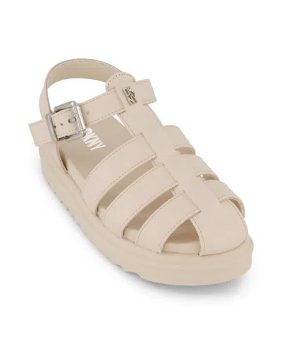Shop Dkny Little And Big Girls Lucile Lorena Closed Toe Sandals In Champagne