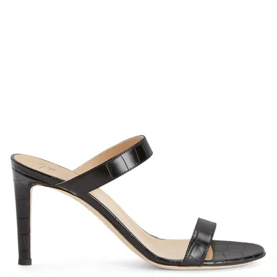 Giuseppe Zanotti Calista Slip-on Heeled Sandals In Black