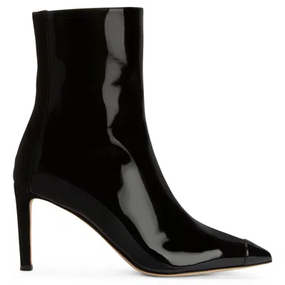 Giuseppe Zanotti Mirea 85mm Leather Ankle Boots In Black