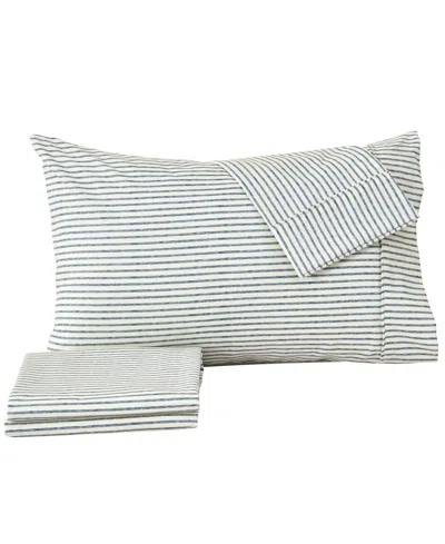 Premium Comforts Striped Wrinkle Resistant Microfiber 3-pc. Sheet Set, Twin In Stripe - Blue