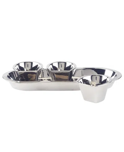 Certified International Derby Day At The Races Silver Plated 3-d Horseshoe 4 Pc Tray Set In Miscellaneous