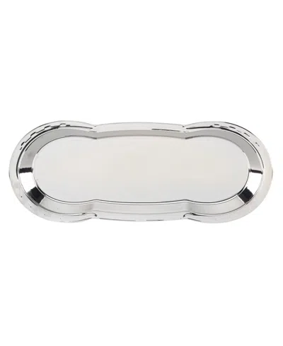 Shop Certified International Derby Day At The Races Silver Plated 3-d Horseshoe 4 Pc Tray Set In Miscellaneous