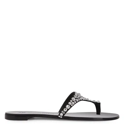 Giuseppe Zanotti Nebula Crystal-embellished Sandals In Black