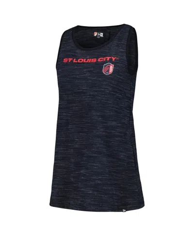 New Era Women's 5th & Ocean By  Navy St. Louis City Sc Athletic Cross Back Tank Top In Navy