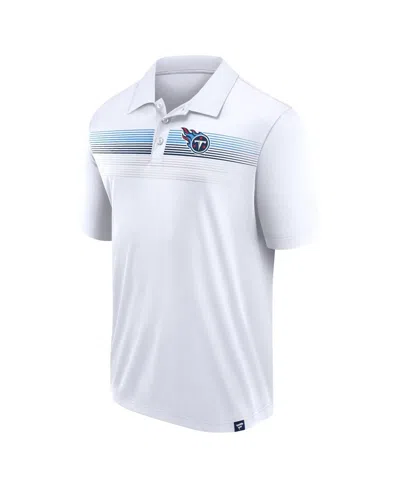 Shop Fanatics Men's  White Tennessee Titans Victory For Us Interlock Polo Shirt