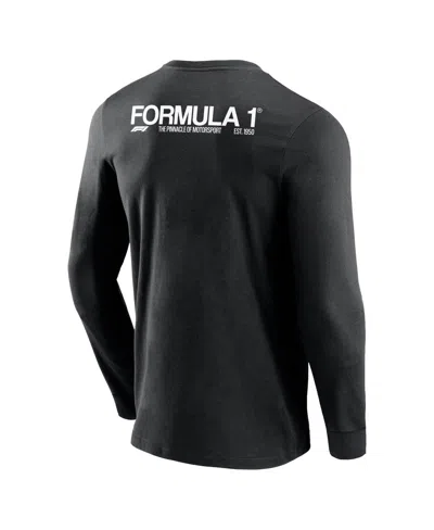 Shop Fanatics Men's  Black Formula 1 End Credits Long Sleeve T-shirt