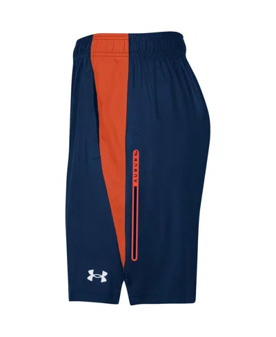 Shop Under Armour Men's  Navy Auburn Tigers Tech Vent Shorts