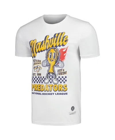 Shop Mitchell & Ness Men's  White Nashville Predators Nashville Hot Chicken T-shirt