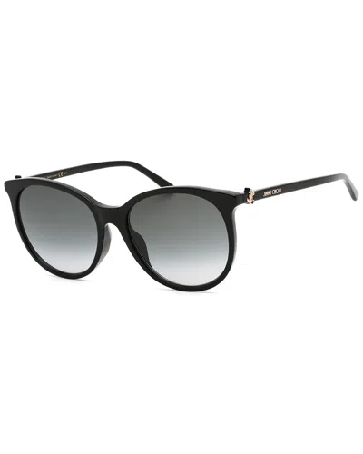 Shop Jimmy Choo Women's Ilana/f/sk 57mm Sunglasses In Black