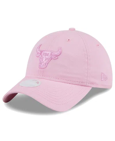 Shop New Era Women's  Pink Chicago Bulls Colorpack Tonal 9twenty Adjustable Hat