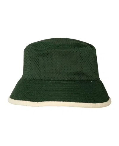 Mitchell & Ness Men's  Cream, Green And1 Game Mesh Bucket Hat In Cream,green