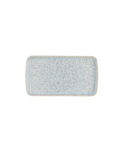 Shop Denby Halo Rectangular Plate In Blue,gray