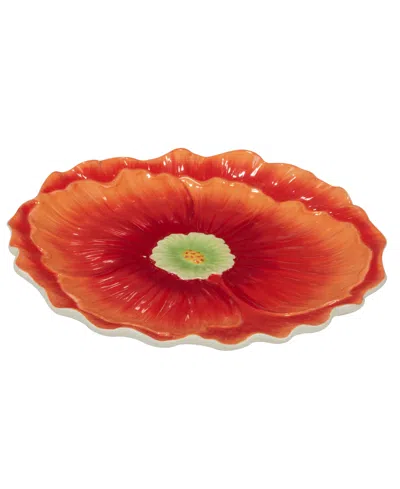 Shop Certified International Blossom 3-d Floral Platter In Miscellaneous