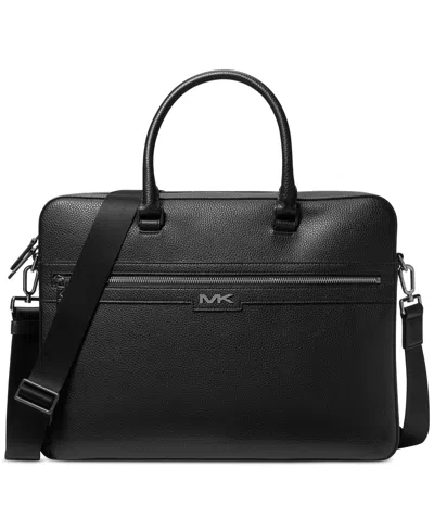 Shop Michael Kors Men's Explorer Mk Briefcase In Black