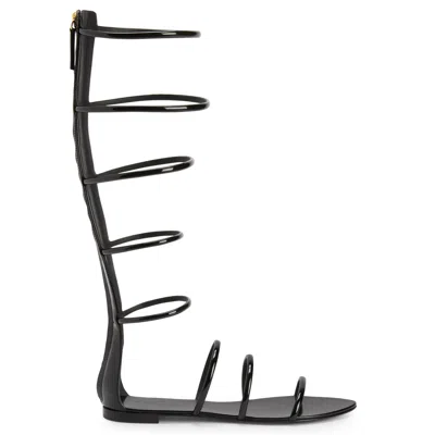 Shop Giuseppe Zanotti Super Intriigo In Black