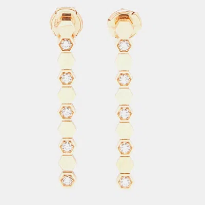 Shop Chaumet Bee My Love Diamond 18k Rose Gold Earrings