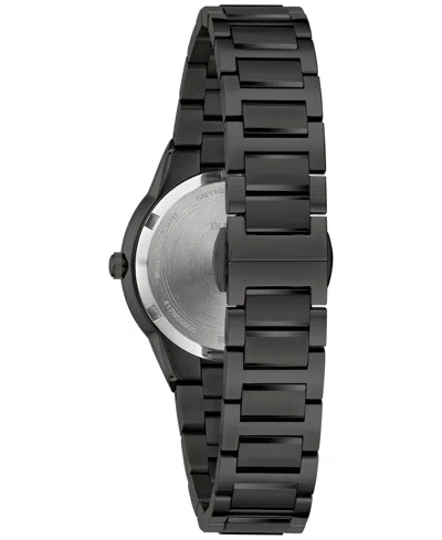 Shop Bulova Women's Modern Millennia Black-tone Stainless Steel Bracelet Watch 32mm