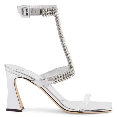 Shop Giuseppe Zanotti Devine Crystal In Silver