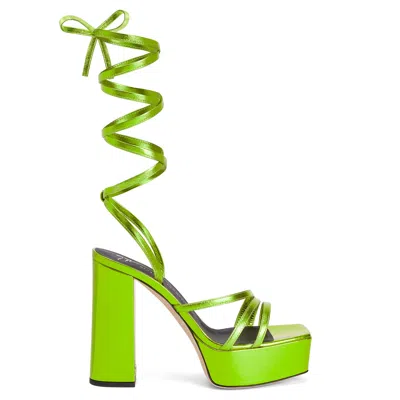 Giuseppe Zanotti Flavienne Gladiator 120mm Sandals In Green