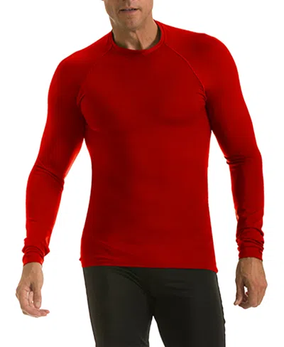Instaslim Men's Power Mesh Compression Muscle T-shirt In Red
