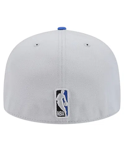 Shop New Era Men's  Gray Dallas Mavericks Active Color Camo Visor 59fifty Fitted Hat