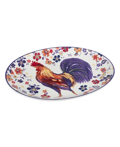 Shop Certified International Morning Rooster Oval Platter In Miscellaneous