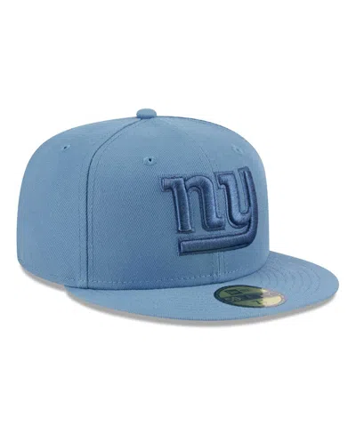 Shop New Era Men's  Blue New York Giants Color Pack 59fifty Fitted Hat