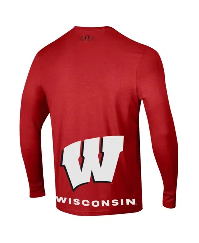 Under Armour Men's And Women's  Red Wisconsin Badgers 2024 On-court Bench Unity Performance Long Slee In Red