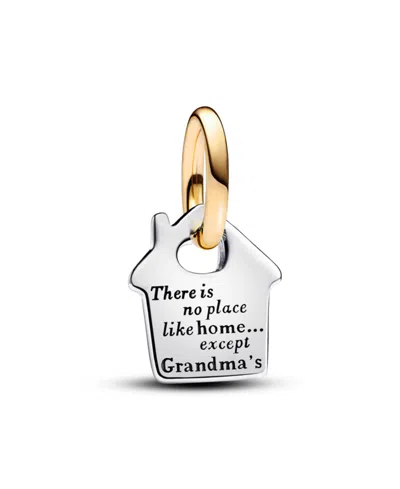 Shop Pandora Two-tone Grandma's House Dangle Charm In Silver
