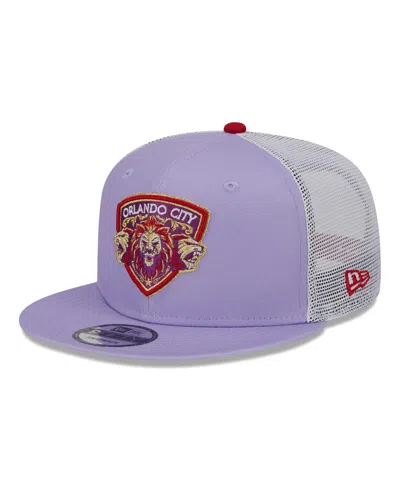 New Era Men's  Purple Orlando City Sc Jersey Hook Trucker 9fifty Snapback Hat In Purple