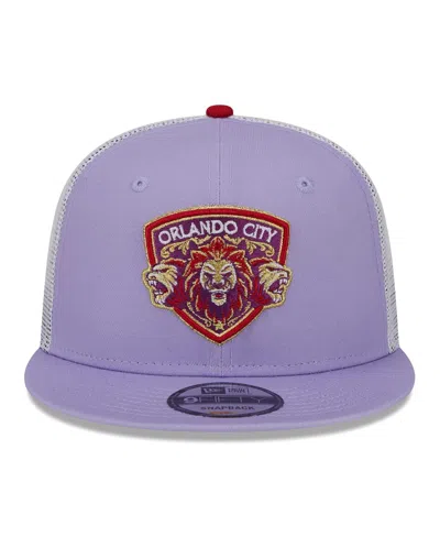New Era Men's  Purple Orlando City Sc Jersey Hook Trucker 9fifty Snapback Hat In Purple