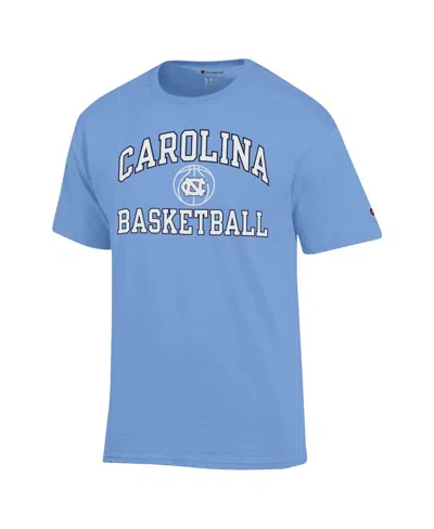 Shop Champion Men's  Light Blue North Carolina Tar Heels Basketball Icon T-shirt