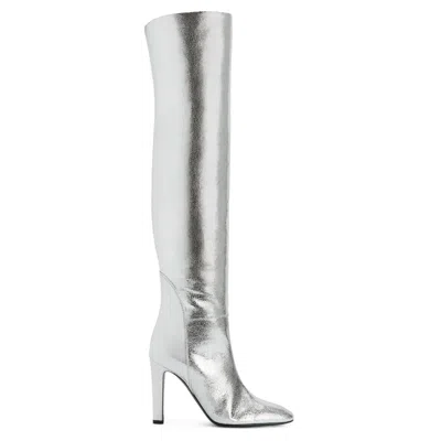 Shop Giuseppe Zanotti Hattie In Silver