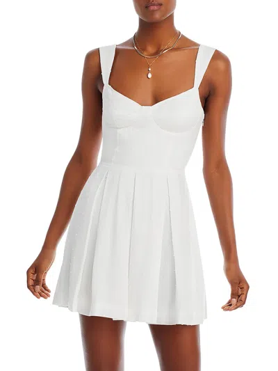 Shop Aqua Womens Corset Lace Up Back Sundress In White