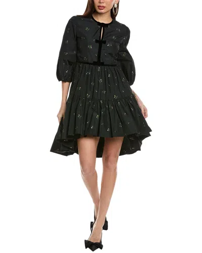 Shop Red Valentino A-line Dress In Black