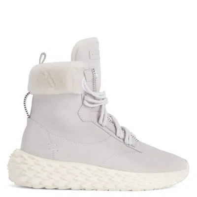 Giuseppe Zanotti Urchin High-top Lace-up Sneakers In White