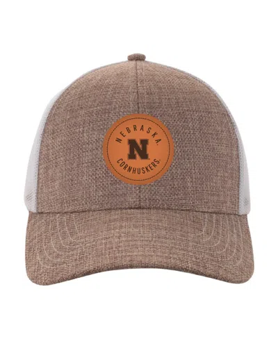 Ahead Men's Tan/white Virginia Tech Hokies Pregame Adjustable Hat In Tan,white