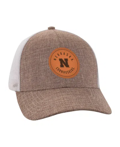 Ahead Men's Tan/white Virginia Tech Hokies Pregame Adjustable Hat In Tan,white