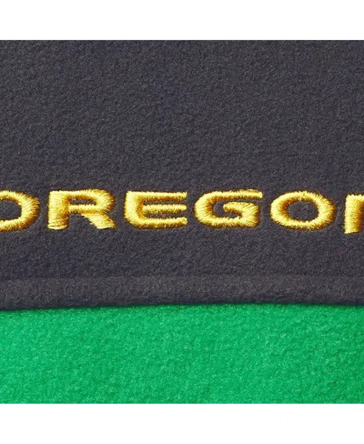 Shop Columbia Men's  Charcoal, Green Oregon Ducks Team Flanker Iii Fleece Team Full-zip Jacket In Charcoal,green