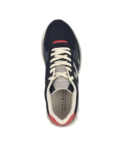 Shop Tommy Hilfiger Men's Paval Fashion Lace Up Joggers In Navy Multi