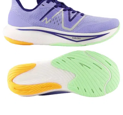 Shop New Balance Women's Rebel V3 Running Shoes In Vibrant Violet/vicory Blue In Purple